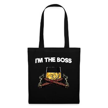 Chef Gift I'm Boss Whiskey Cigar Smoker - Tote Bag - black - Front