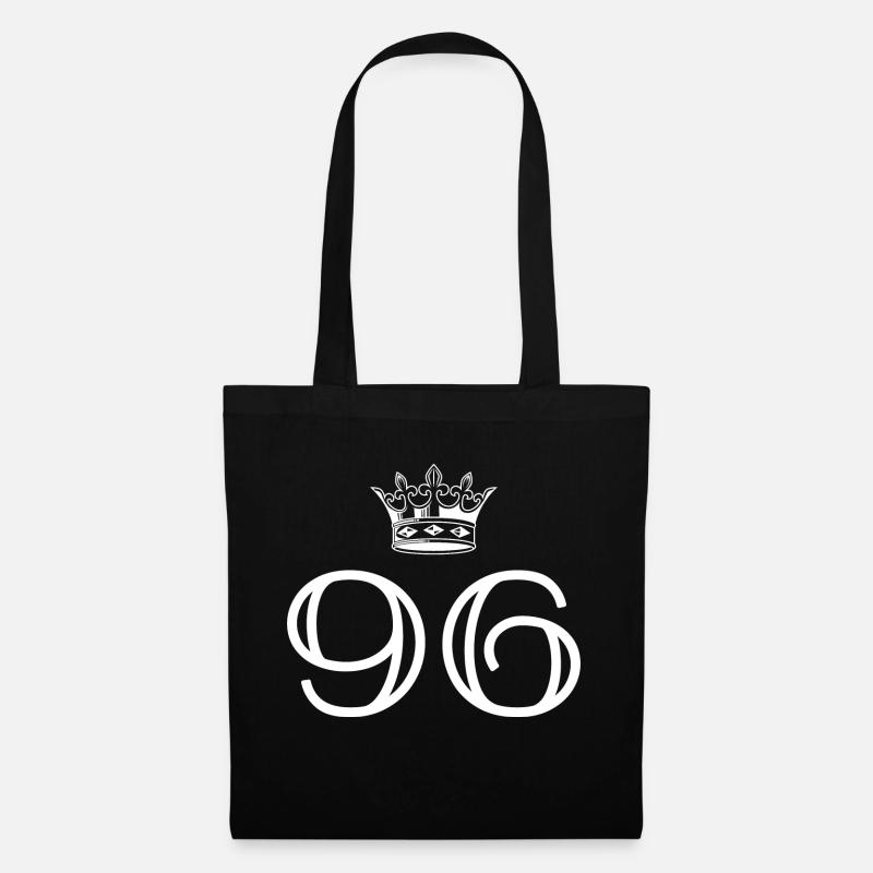 96 Number crown - Tote Bag - black
