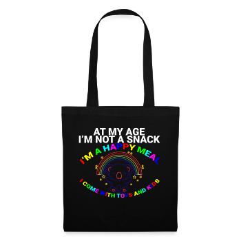 At My Age I'm Not A Snack, I'm A Happy Meal 2 - Tote Bag - black - Front