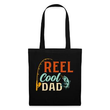 Reel Cool Papa Pêcheur Pêcheur - Sac en tissu - noir - Devant