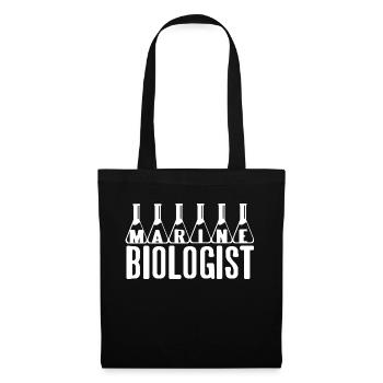 Marine Biologist Awesome Cool Scientist T-Shirt - Stoffbeutel - Schwarz - Vorne
