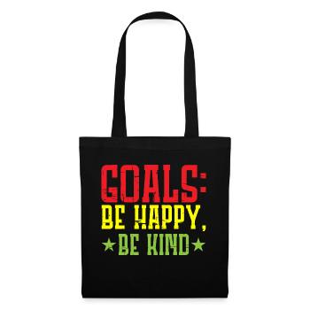 Goals Be Happy, Be Child 6 - Tote Bag - black - Front
