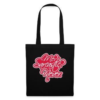 me sarcastic never quote - Tote Bag - black - Front