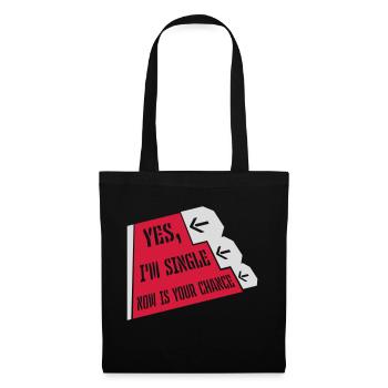 single now your chance - Stoffbeutel - Schwarz - Vorne