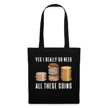 Numismatics Coin Collecting Gift - Tote Bag - black - Front