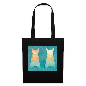 Two mimir (mème) - Sac en tissu - noir - Devant