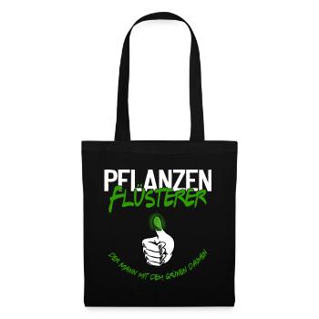 Pflanzen Flüsterer - Stoffbeutel - Schwarz - Vorne
