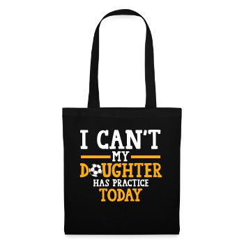 Soccer Mom Tochter Soccer Mom Sport Geschenk - Stoffbeutel - Schwarz - Vorne