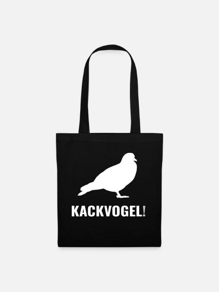 Kackvogel - Stoffbeutel - Schwarz