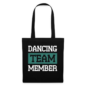 Équipe de danse - Sac en tissu - noir - Devant