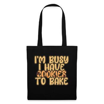 Cuisson de biscuits au chocolat de Noël - Sac en tissu - noir - Devant