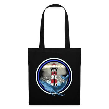 Marine Mammals Fish Whale Lighthouse Sea Coast Ahoy - Tote Bag - black - Front