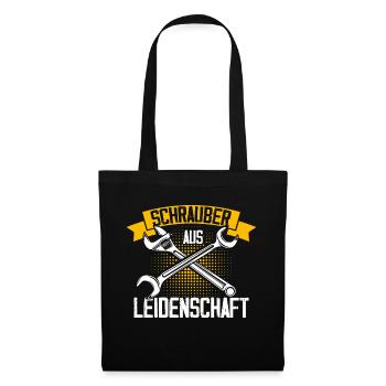 Garage Auto Tuning Geschenk für Schrauber Mechanik - Stoffbeutel - Schwarz - Vorne