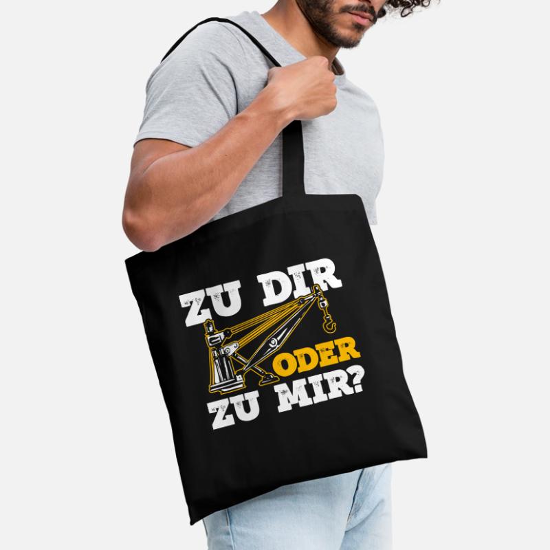 Zu Dir Oder Zu Mir Abschleppdienst Abschlepper Stoffbeutel