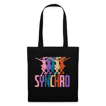 Figure Skating Synchro - Tote Bag - black - Front