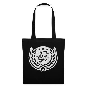 Emblem Music Sheet Music clef - Tote Bag - black - Front
