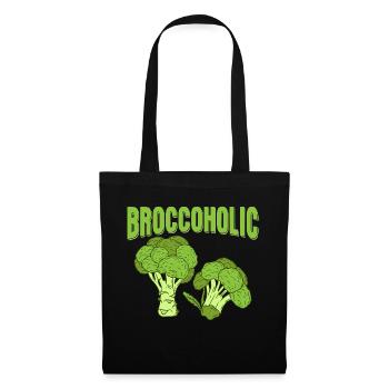 Broccoholic Broccoli Vegetable - Stoffbeutel - Schwarz - Vorne