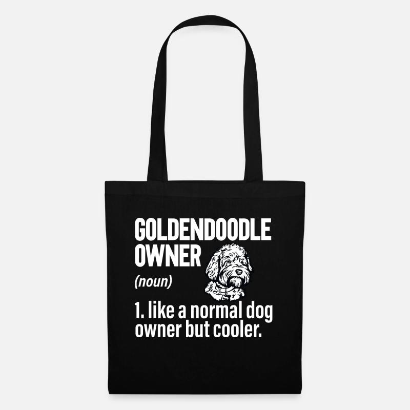 Goldendoodle Doodle Hund - Stoffbeutel - Schwarz