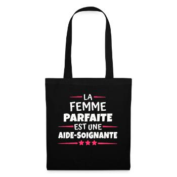 la femme parfaite est aide-soignante - Sac en tissu - noir - Devant