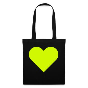 Ich liebe dich - Stoffbeutel - Schwarz - Vorne