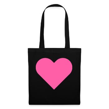 Ich liebe dich - Stoffbeutel - Schwarz - Vorne