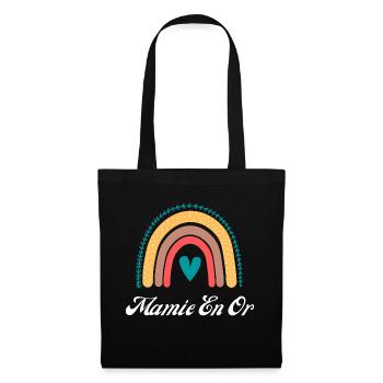 mamie en or - Sac en tissu - noir - Devant