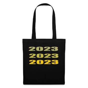 Bonne Année 2023 Nouvel Année - Sac en tissu - noir - Devant