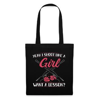 Clay pigeon shooting - Tote Bag - black - Front