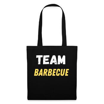 team barbecue - Sac en tissu - noir - Devant