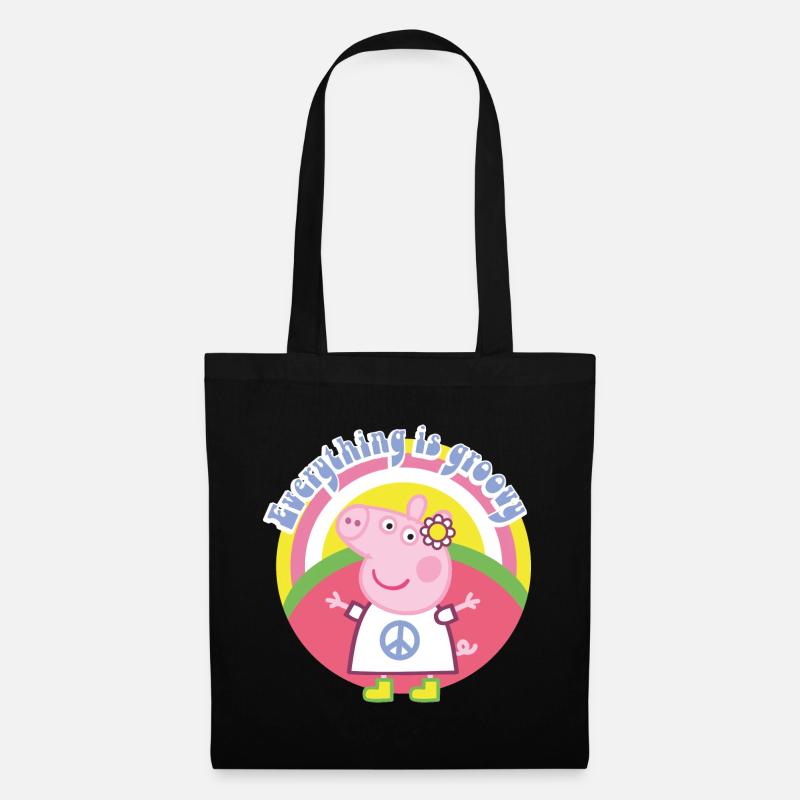 Peppa Wutz Good Mood - Stoffbeutel - Schwarz