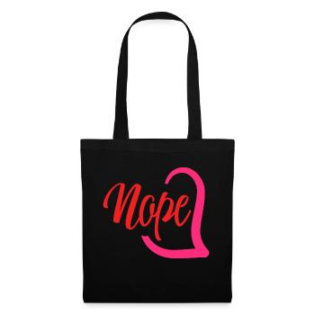 Nope - Stoffbeutel - Schwarz - Vorne