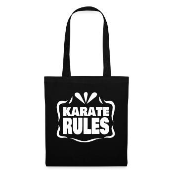 Karaté - Sac en tissu - noir - Devant