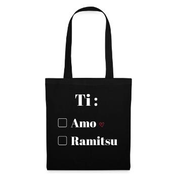 Ti Ramitsu: Jeu de Mots Drôle - Cadeau Fun - Sac en tissu - noir - Devant
