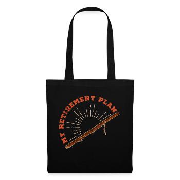 École de musique Orchestre Basson Clarinette Musicien - Sac en tissu - noir - Devant