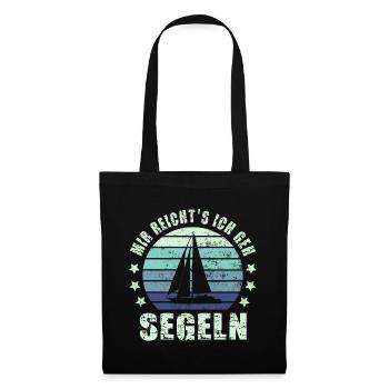 Segeln Segelboot - Stoffbeutel - Schwarz - Vorne
