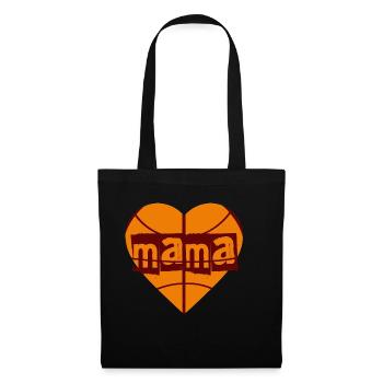 Basketball mum - Stoffbeutel - Schwarz - Vorne