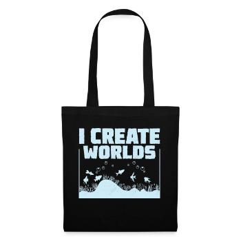 I Create Worlds Fish Keeping Aquarium Owner - Tote Bag - black - Front