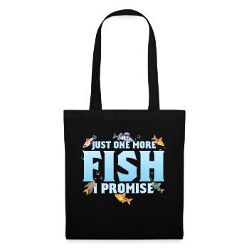 Just One More Fish I Promise Fish Keeping Aquarium - Stoffbeutel - Schwarz - Vorne