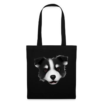 Propriétaire de chien Border Collie Amoureux des chiens - Sac en tissu - noir - Devant