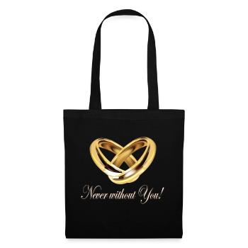 Heart of Rings, Never without You Saying - Tote Bag - black - Front