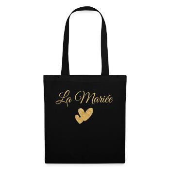 La mariée - Sac en tissu - noir - Devant