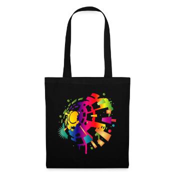 colorful sound symbol for the festival season - Tote Bag - black - Front