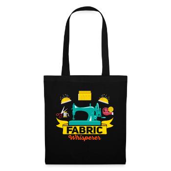 Fabric Whisperer Crafting Sewing Machine - Tote Bag - black - Front