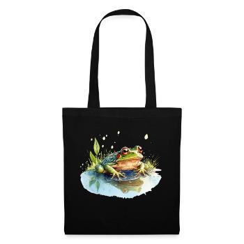Green grass frogs make a loud concert - Tote Bag - black - Front