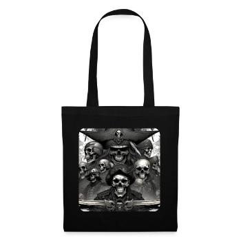 Pirates with skulls - Tote Bag - black - Front
