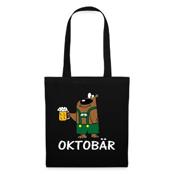 Oktobär - Stoffbeutel - Schwarz - Vorne