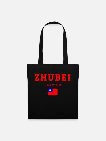 Zhubei Taiwan - Stoffbeutel - Schwarz