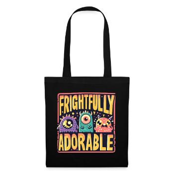 TERRIBLEMENT ADORABLE - Sac en tissu - noir - Devant
