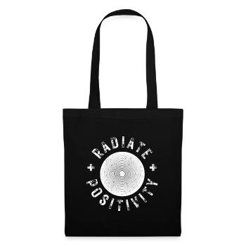 Exuding positivity modern distressed style - Tote Bag - black - Front