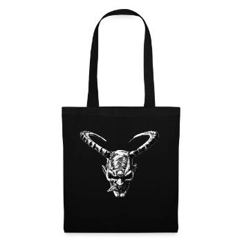 Krampus Perchten Teifl Mask Z white - Tote Bag - black - Front